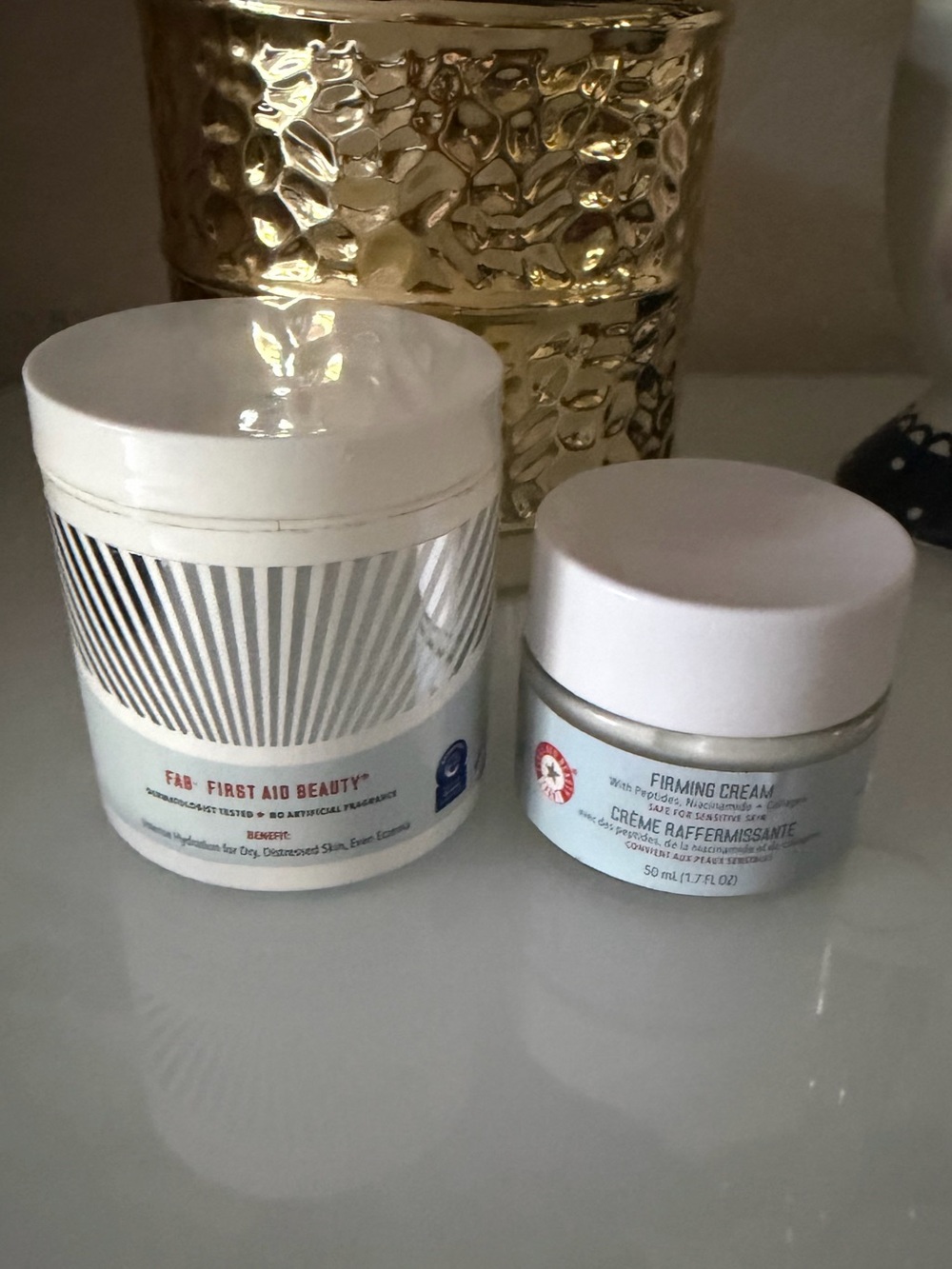 First Aid Beauty Ultra Repair Cream and Firming Cream